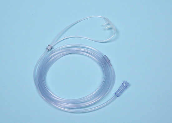 Two Tip Nasal Airway Tube Cannula Anesthesia Disposables with 7ft Tubing over Ear Style