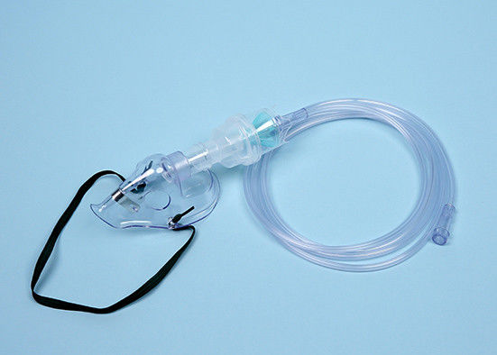 PVC Nebulizer Aerosol Mask Anesthesia Disposables with Swivel Connector 7ft Tubing